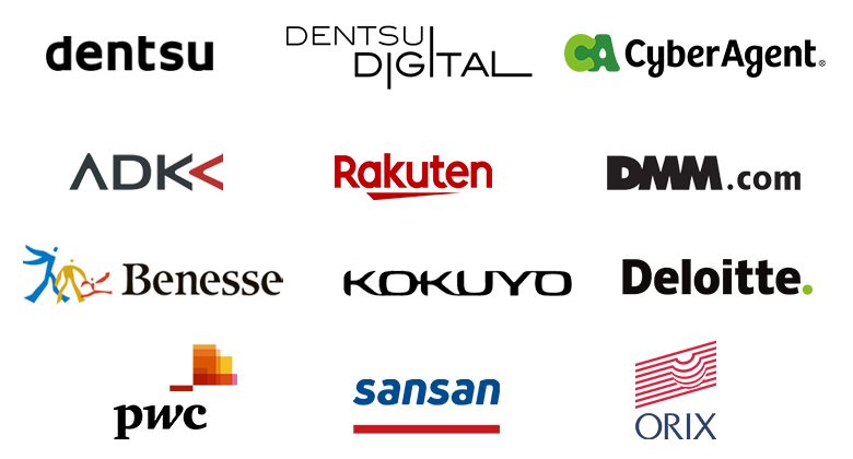 電通 電通デジタル サイバーエージェント 楽天 PwC Sansan